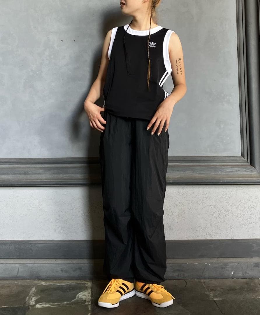 入手困難☆アディダス 2XLサイズ タンクトップ メッシュ ベスト 韓国 黒