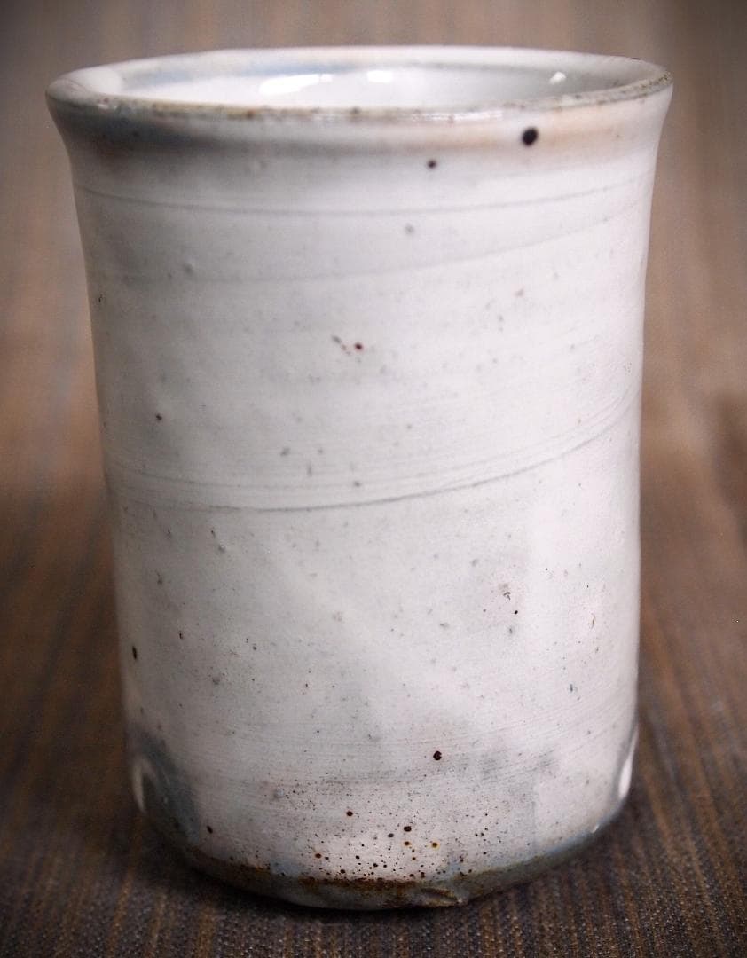 未使用★中里隆★唐津粉引筒湯呑セット★共箱