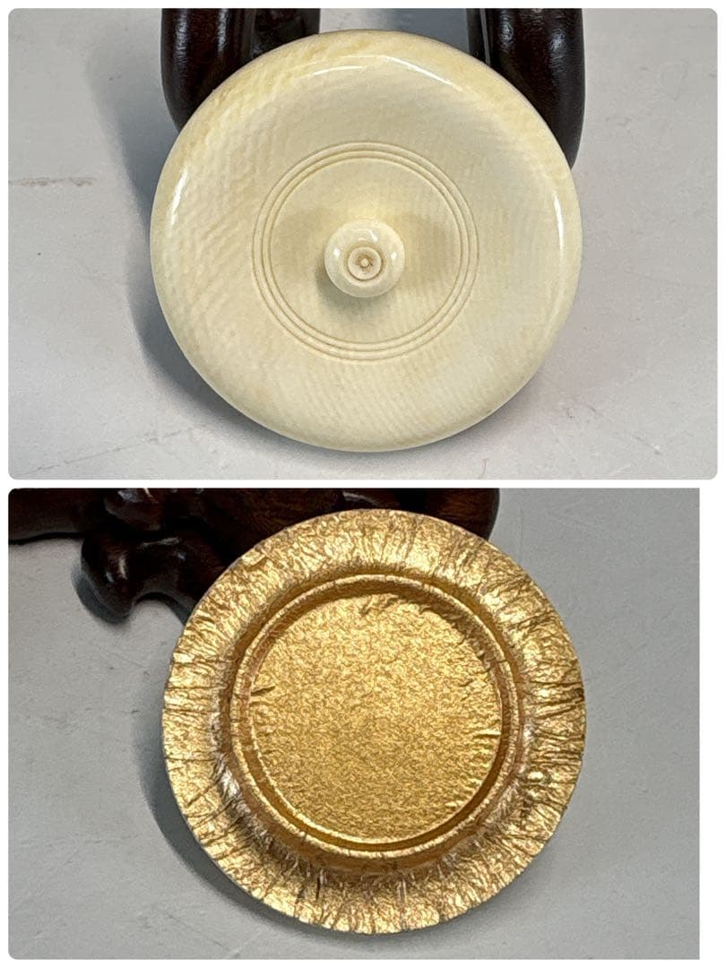 【中古品】古来窯 上田光春 造 信楽 茶入 茶道具 共箱 仕覆 金春金襴