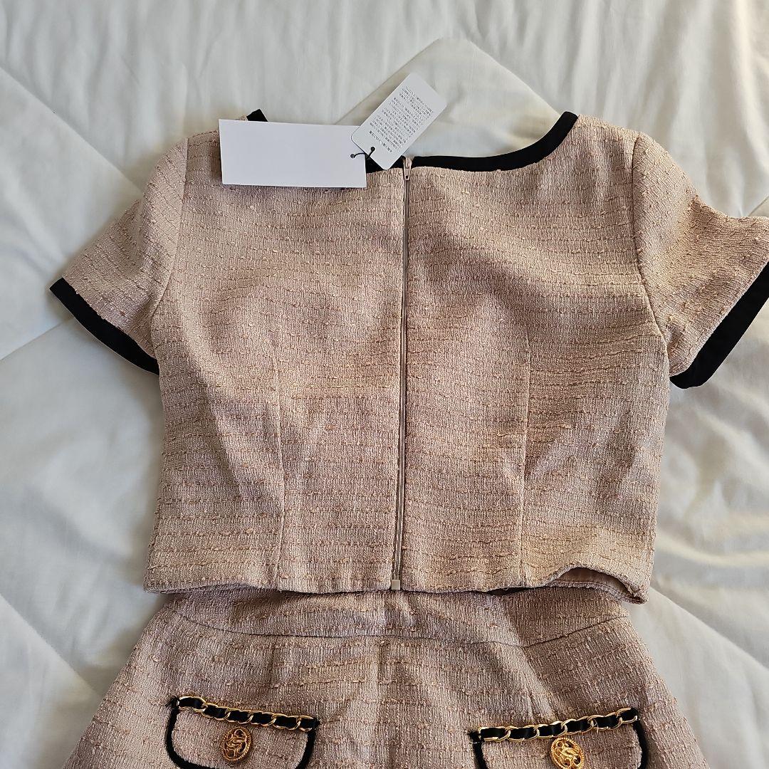 Jewels ジュエルズ バイカラーツイード セットアップ ドレスキャバドレス