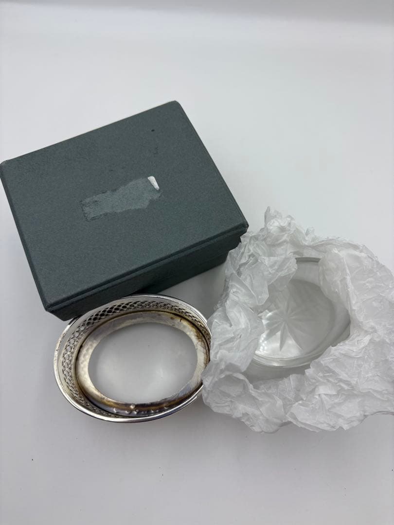 Gianmaria Buccellatiムラーノガラス シルバー925 足付深皿