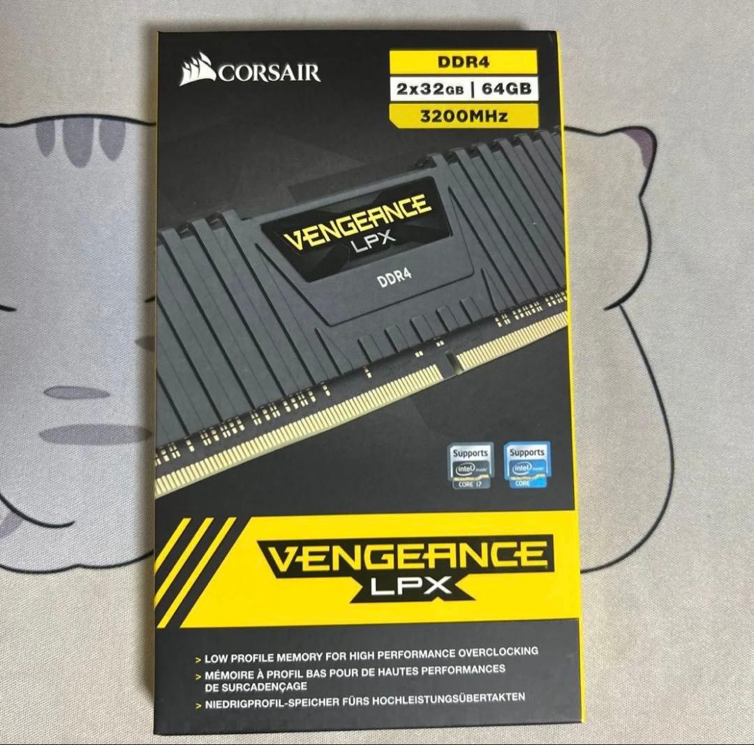 メモリー CORSAIR VENGEANCE LPX DDR4 64GB 3200MHz