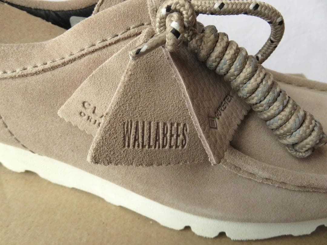 クラークス ワラビー GTX サンド UK7.5 ゴアテックス 防水 ビブラム