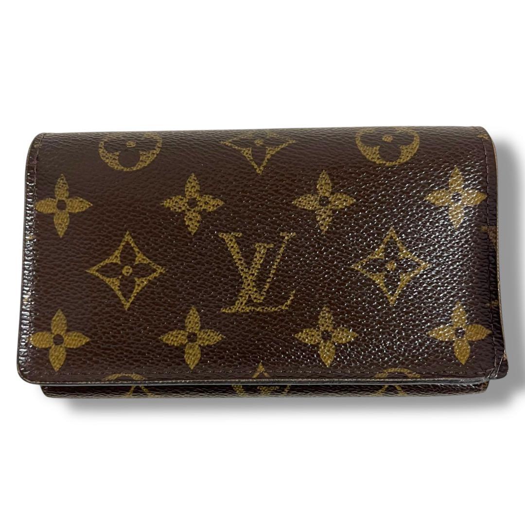 ルイヴィトン✨折り財布　ポルトモネビエ　トレゾール　モノグラム　ファスナー