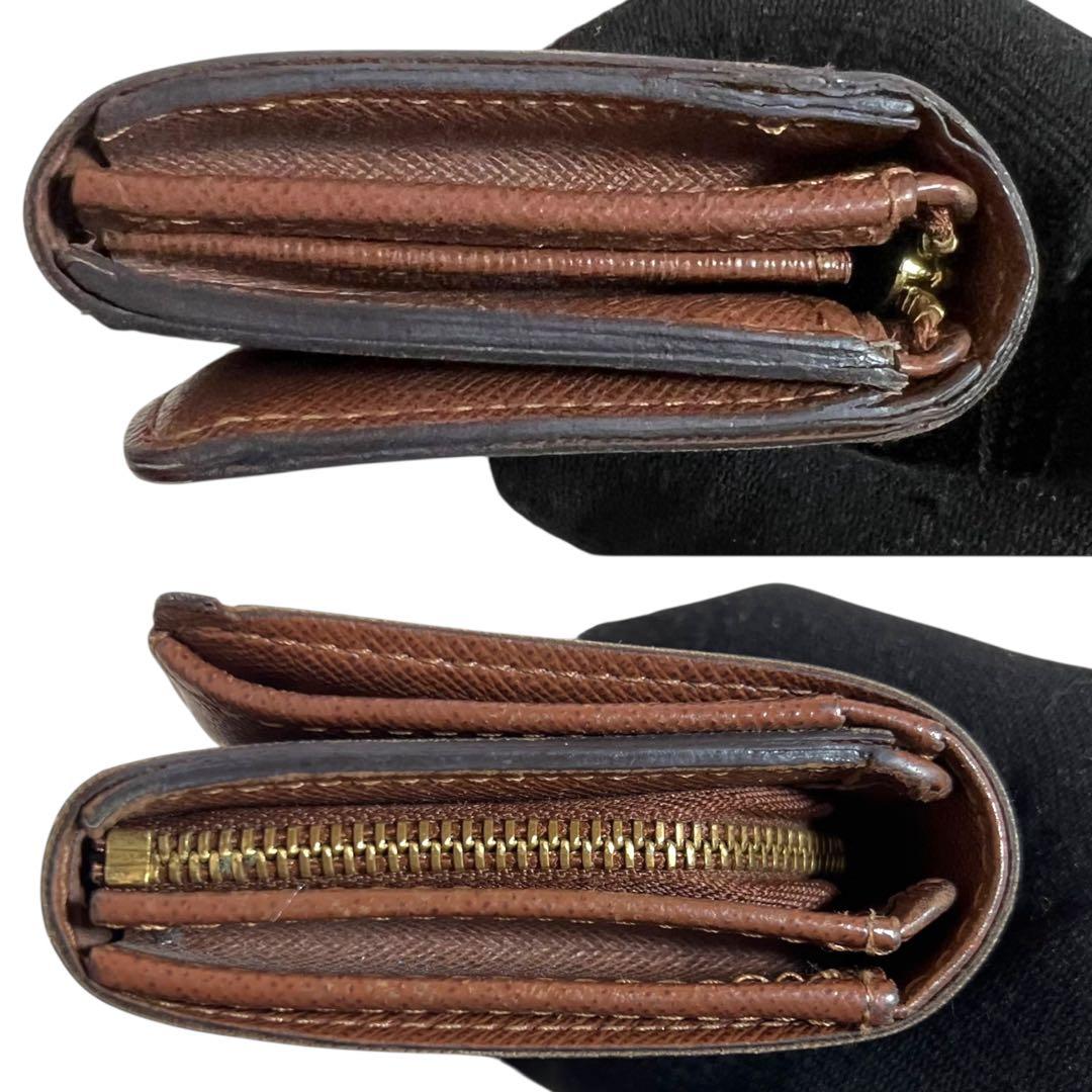 ルイヴィトン✨折り財布　ポルトモネビエ　トレゾール　モノグラム　ファスナー