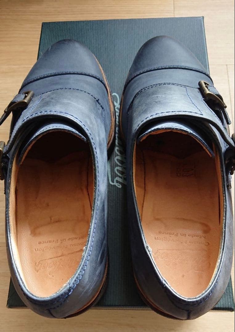 PARABOOT WILLIAM ダブルモンク　オイルヌバック 24.5cm