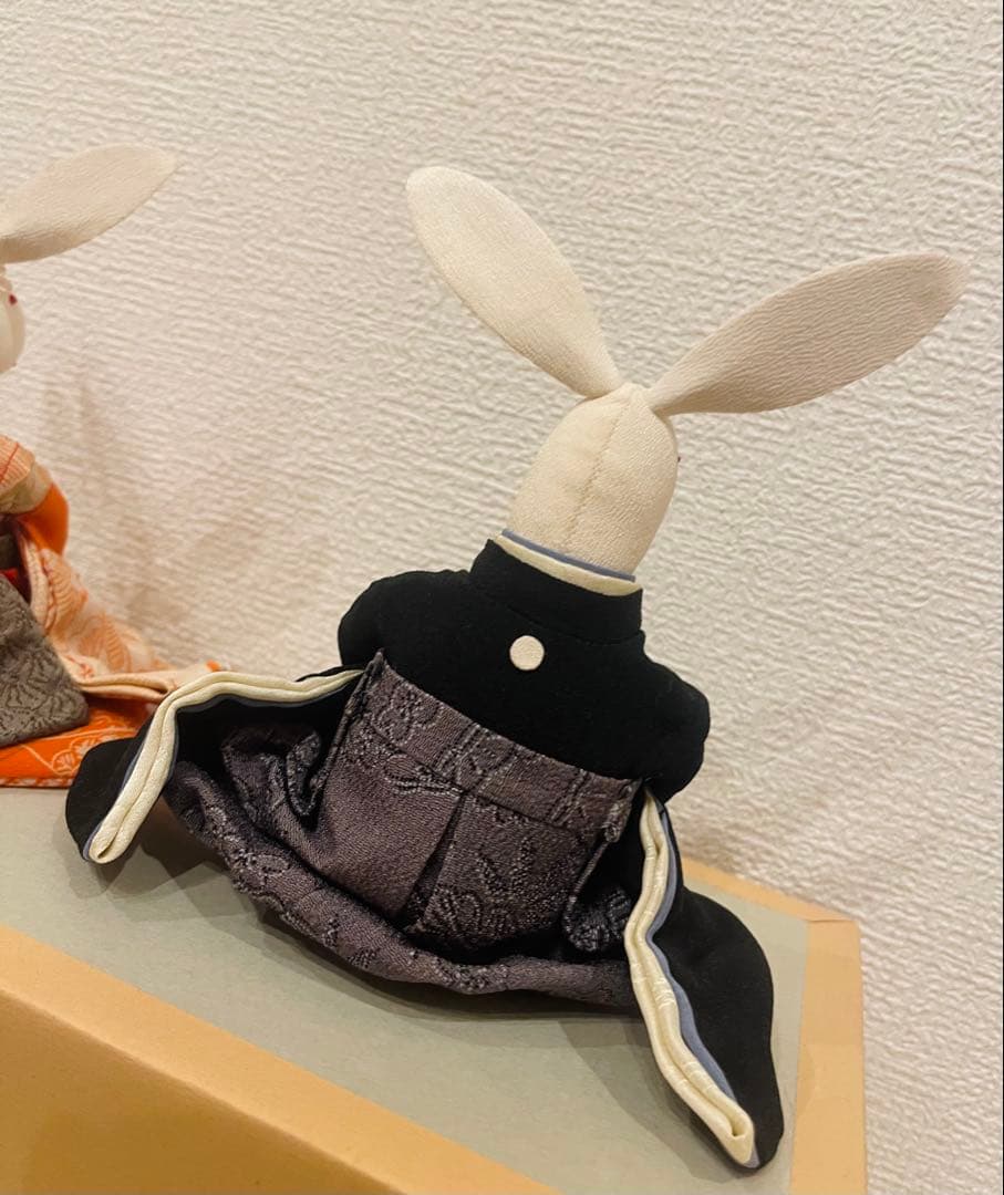 うさぎ雛 お雛様 古布 着物 アンティーク
