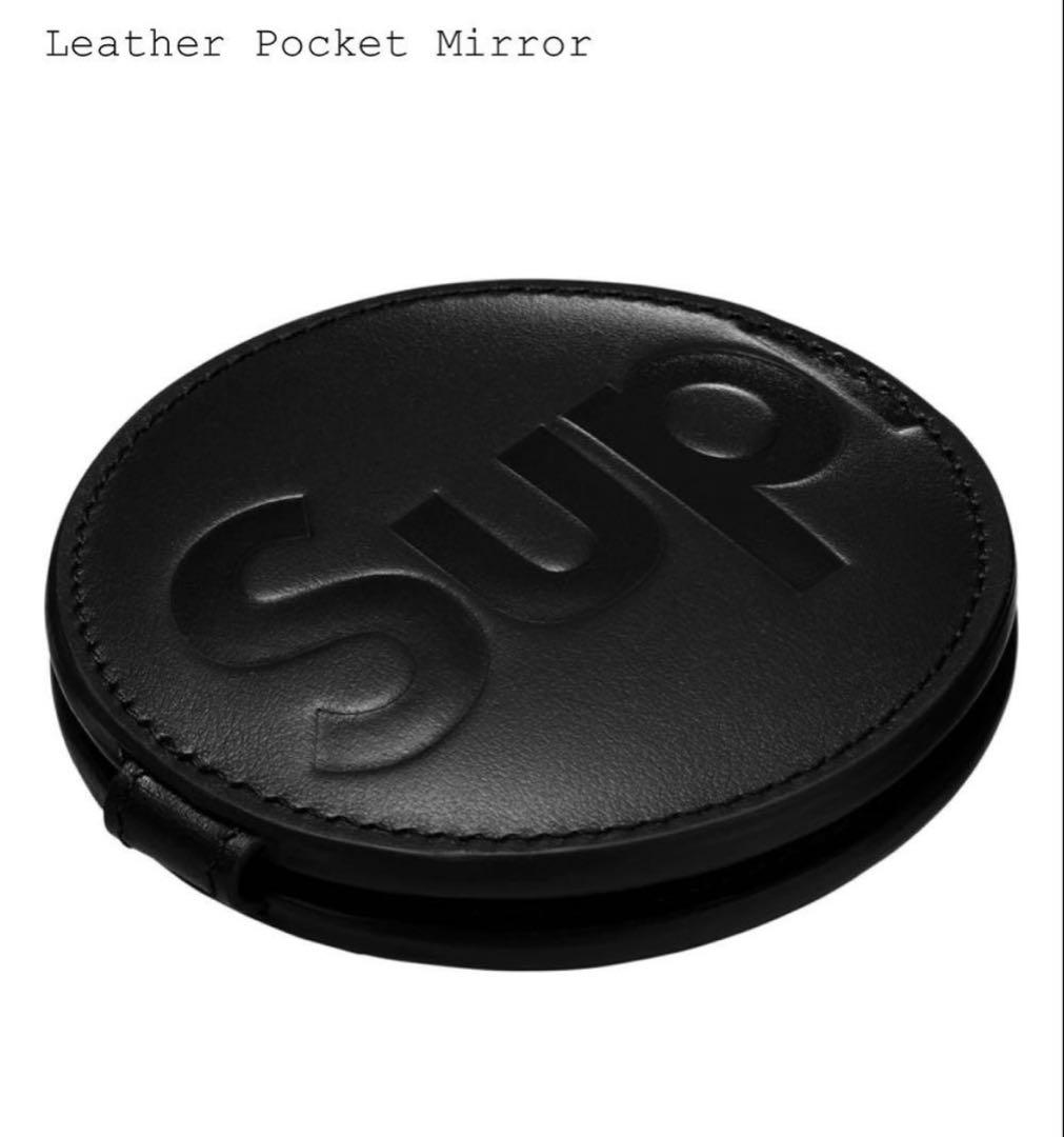 Supreme Leather Pocket Mirror Black 最安値
