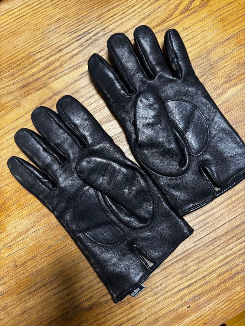 BOTTEGA BENETA glovesイントレチャートレザーグローブ