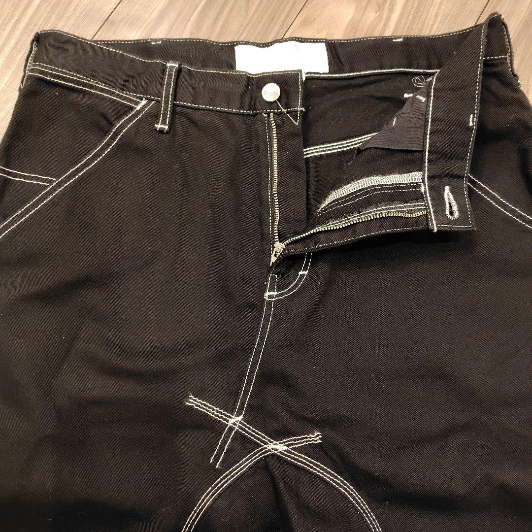 y*a様 GANRYU サルエルパンツ ブラック