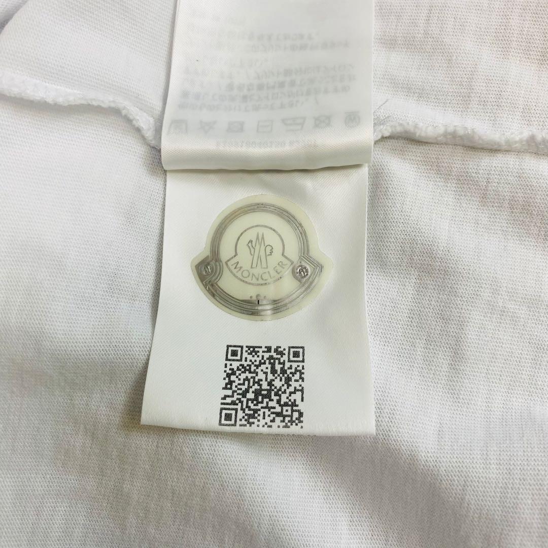 モンクレール MONCLER ホワイト ロゴ Tシャツ 半袖 白