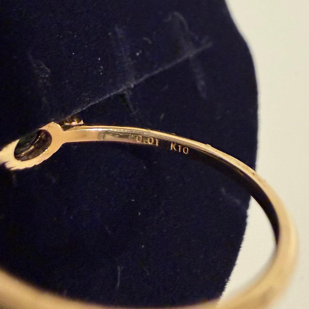 NOJESS ノジェス K10 アクアマリン ダイヤモンド リング 11号