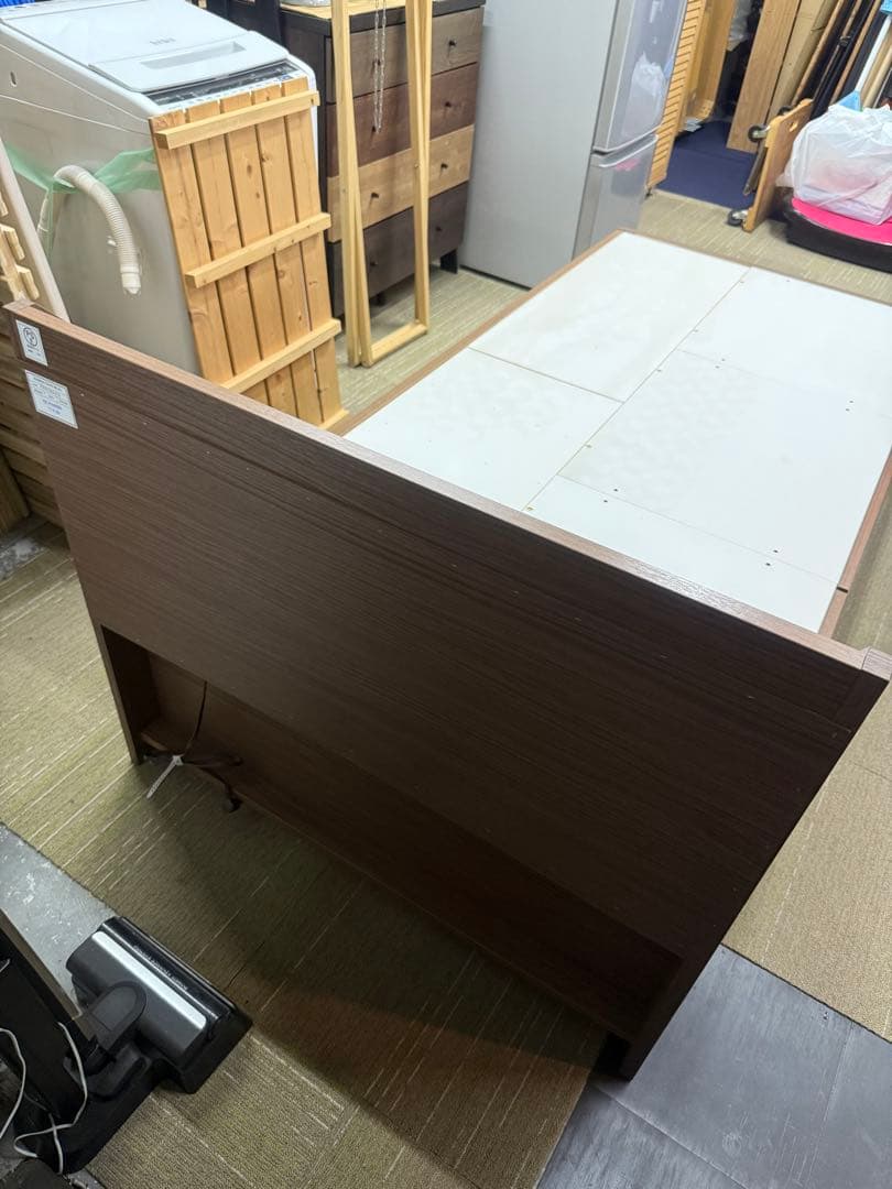 【美品】ニトリ　シングルベッドフレーム　ジオ チェスト40J MBR 板下収納