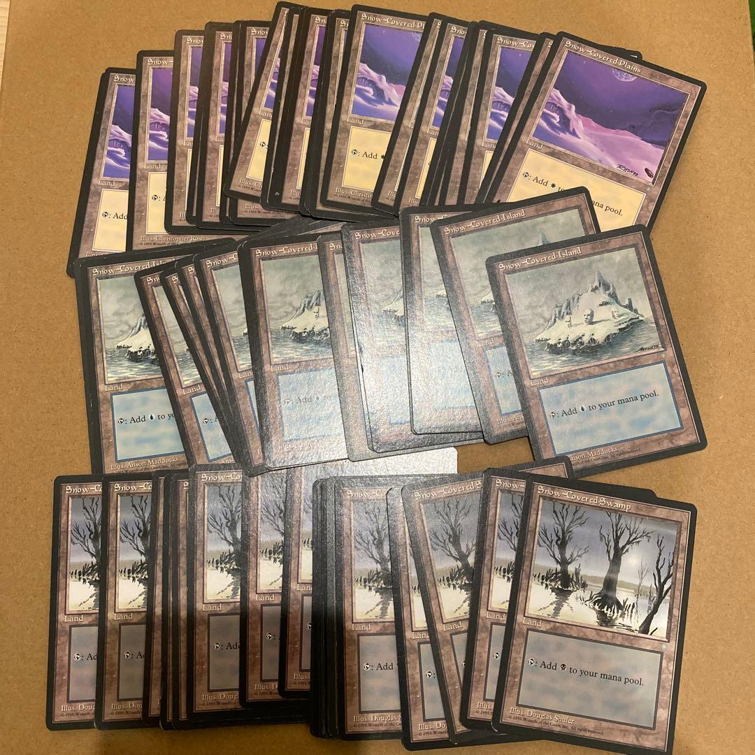 MTG アイスエイジ 冠雪土地 119枚