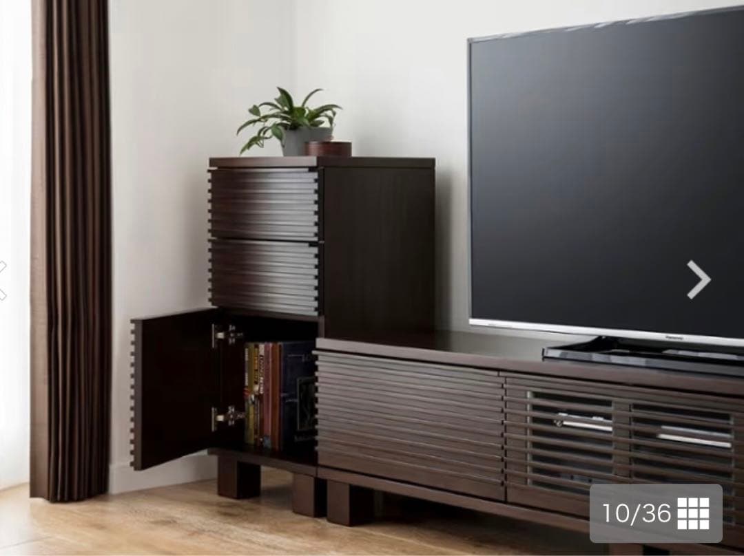 【美品】a flat ルーバー・キャビネットv02 425 H