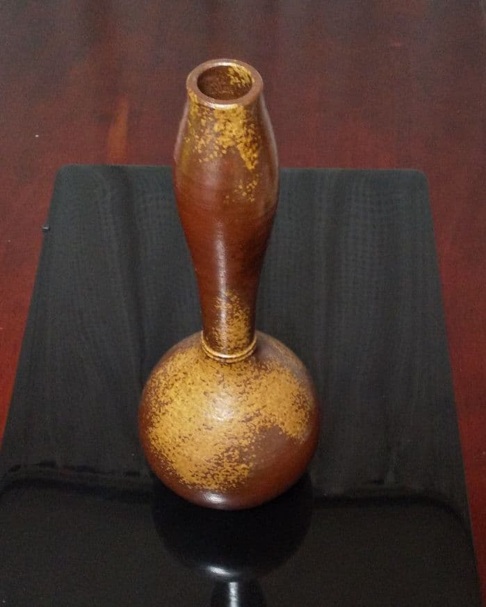 瓢箪形備前焼花瓶