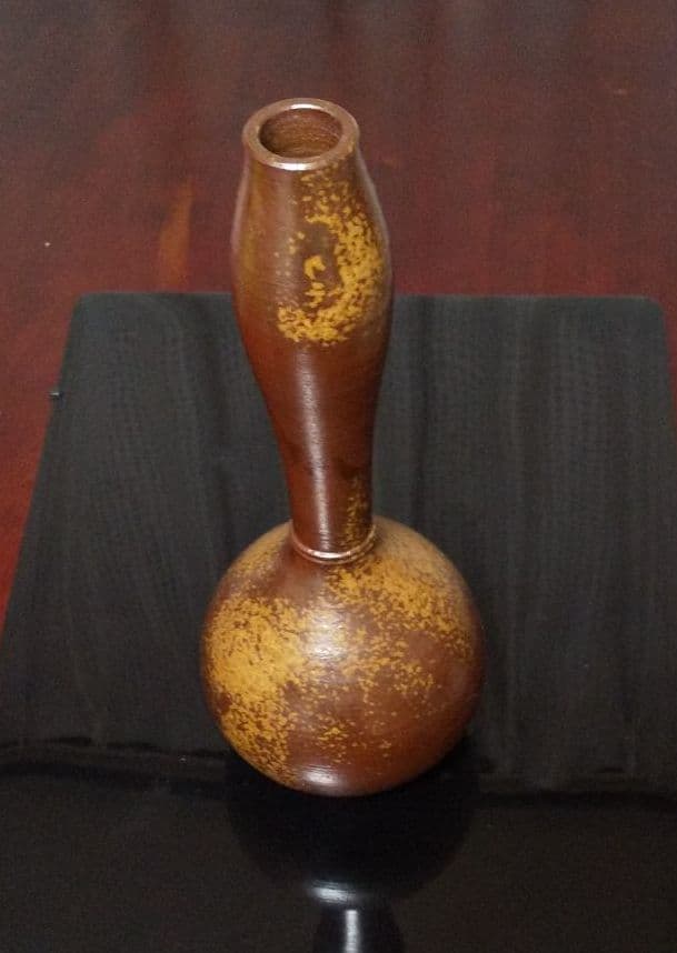 瓢箪形備前焼花瓶