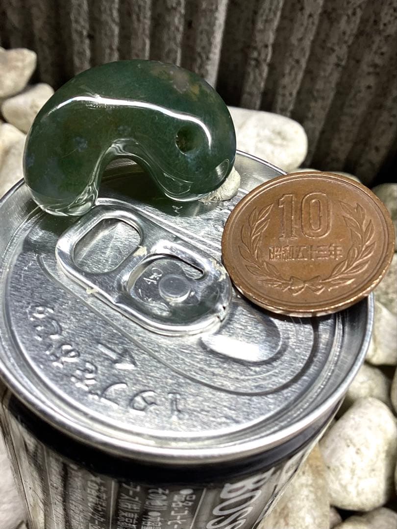 幻の碧玉‼️　出雲石勾玉*濃厚青緑色　コレクション守護石に‼️ 鑑定機関鑑別書取得品