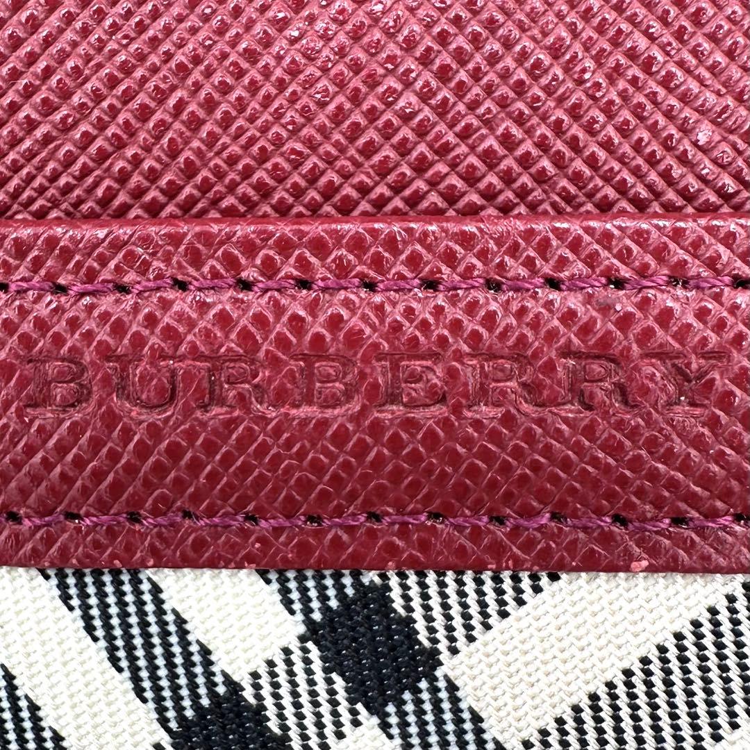 BURBERRY バーバリー 折り財布 ノバチェック ロゴ金具 レザー