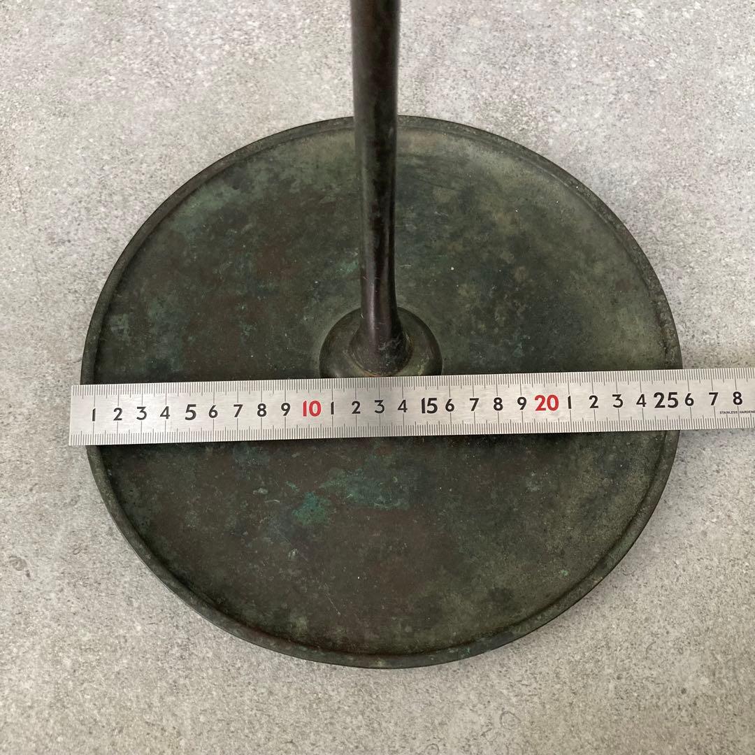 江戸時代 燭台 蝋燭立て 青銅製 茶道 瞑想 ヨガ ヒーリング 骨董 古美術