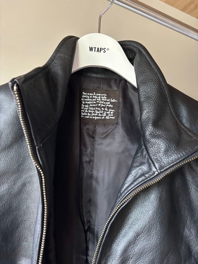 ジャーナルスタンダード ブラックレザーシングルライダースジャケット