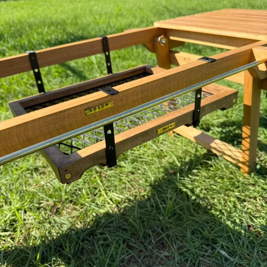 タフ丸金具 ウォルナット 木×エキスパンドメタル×真鍮パーツ IGTフレーム対応