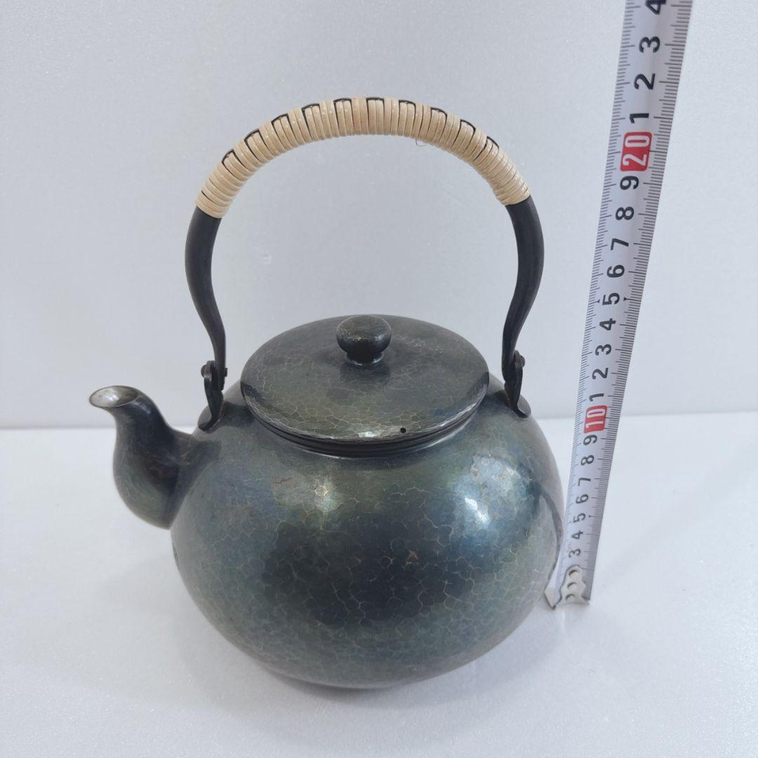 m*u様 玉川堂 鎚起銅器 茶こぼし 建水 セット 昭和レトロ 急須 茶瓶 湯沸