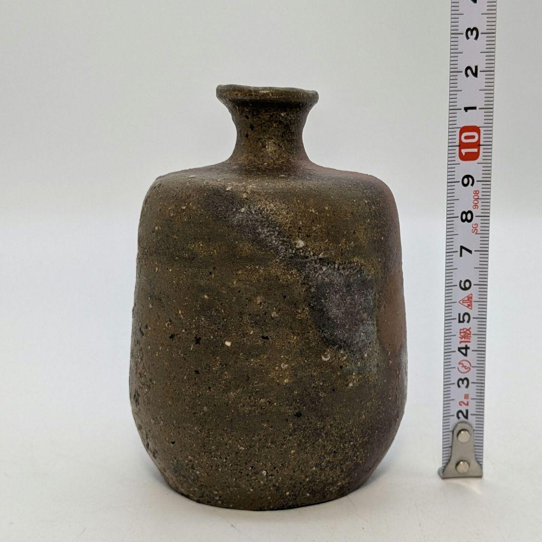 岡山県重要無形文化財 金重道明 備前焼 伊部徳利&酒呑 共箱合布栞 酒器 食器