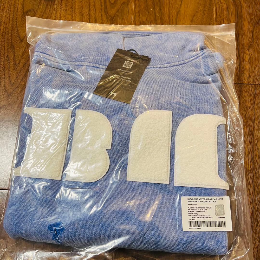BABYMONSTER ベビモン Hello ソウルコン フーディー ブルー L