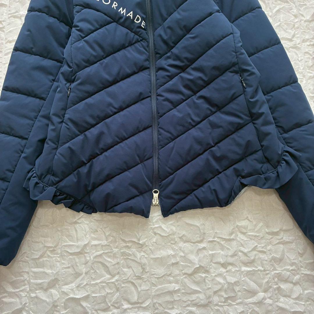 テーラーメイド フード付き中綿ジャケット M ゴルフウェア 裾フリル ハイネック