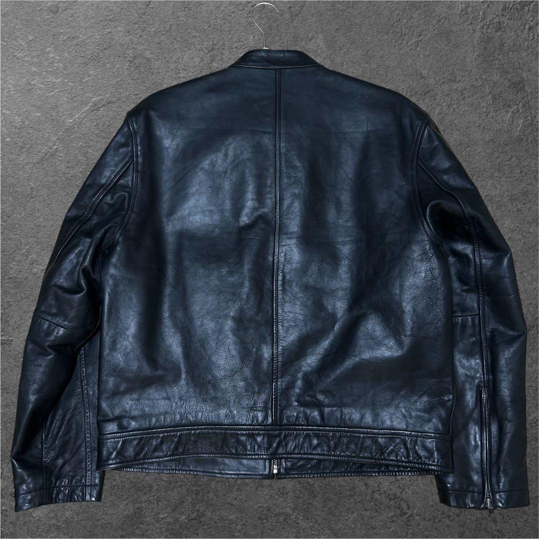 90s 00s OLD GAP 本革 シングルライダース レザージャケット