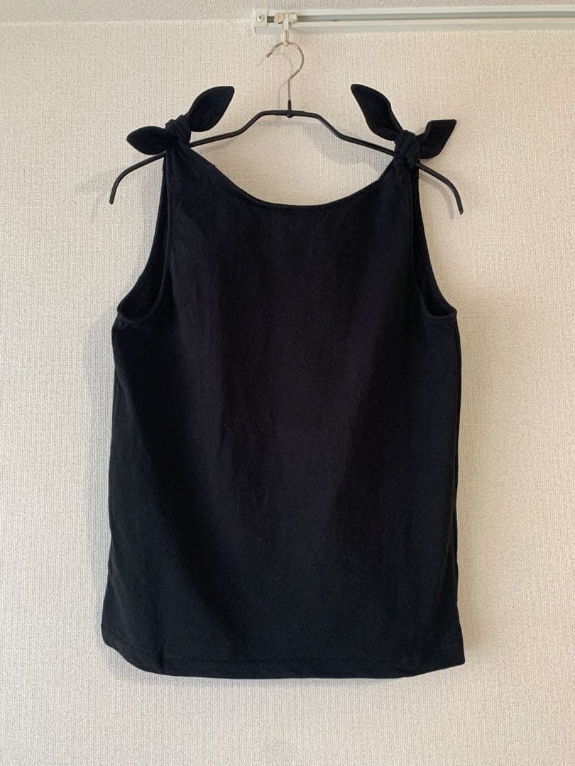 美品　Ron Herman リボンタンクトップ ブラック　ロンハーマン
