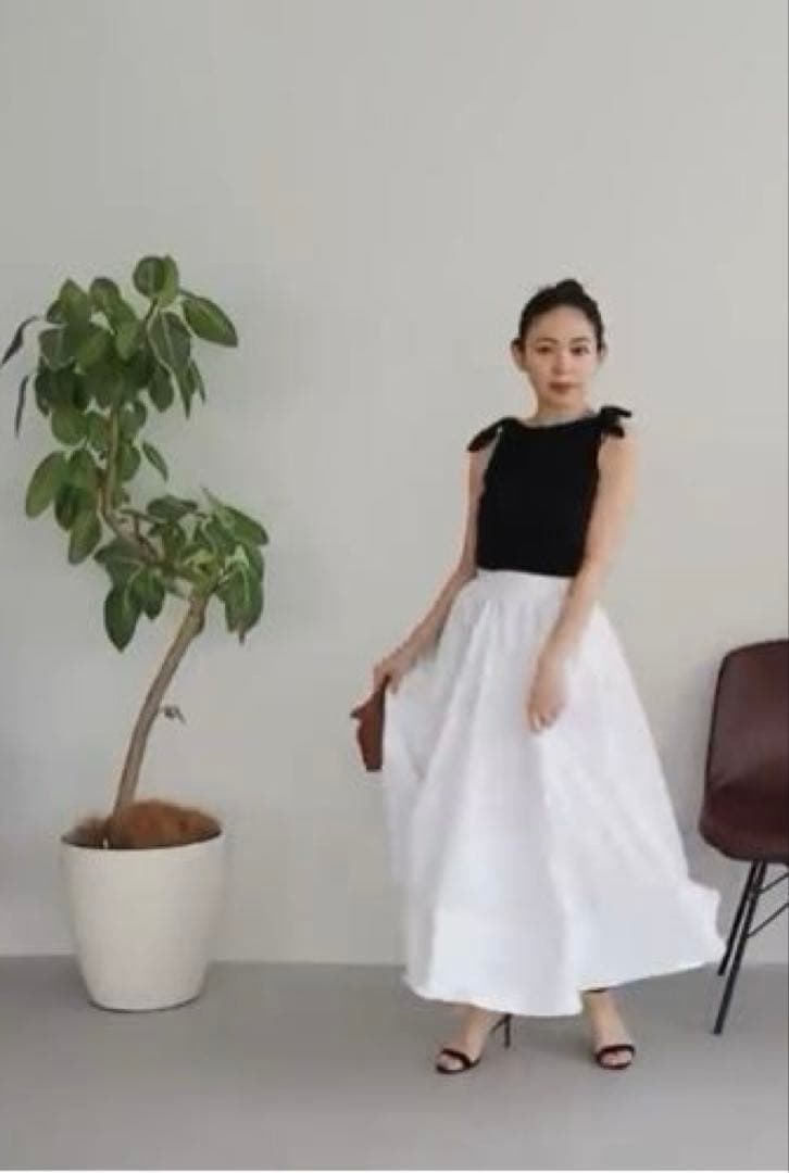 美品　Ron Herman リボンタンクトップ ブラック　ロンハーマン