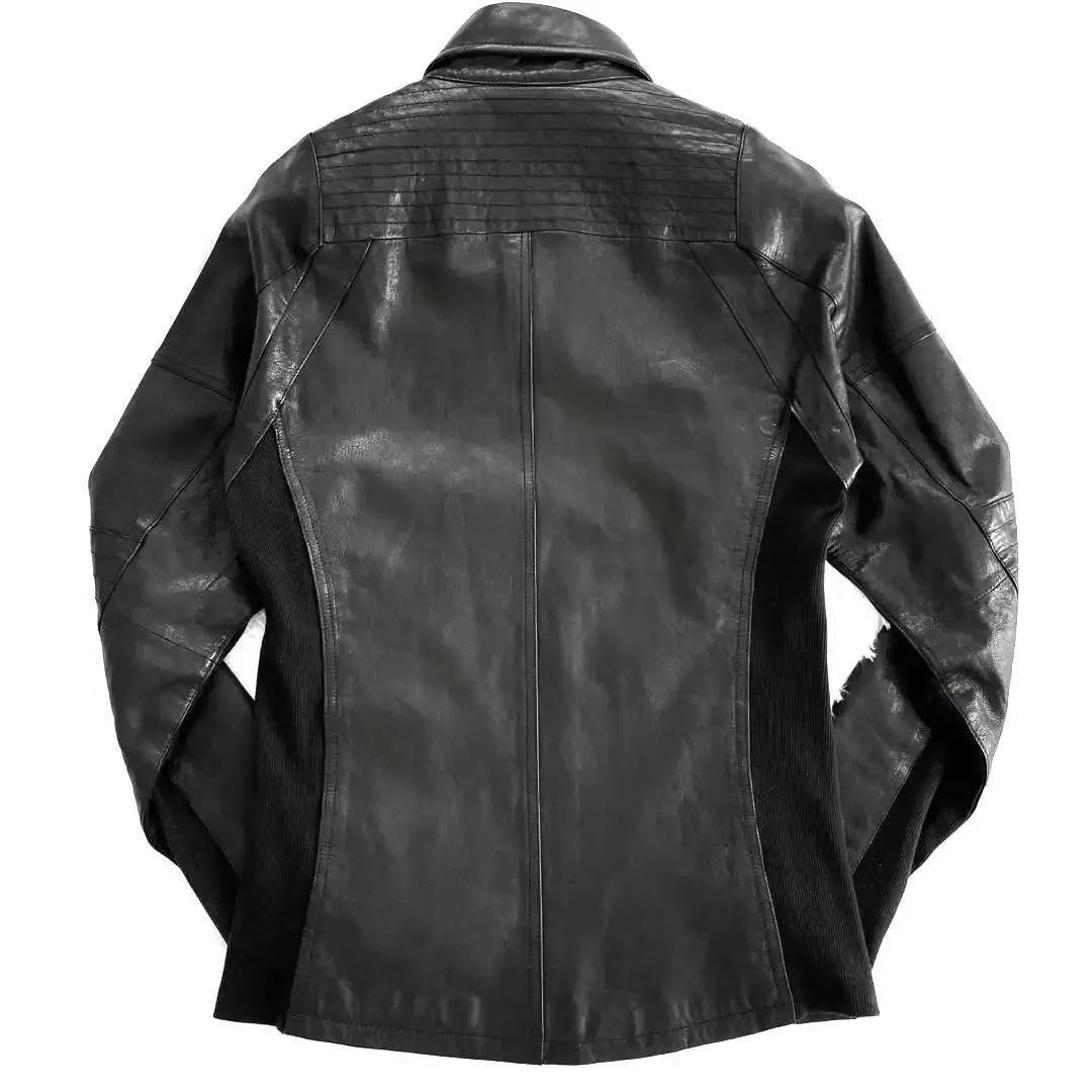 5351 POUR LES HOMMES シングルライダースジャケット レザー