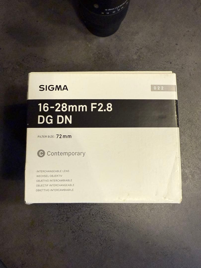 SIGMA 16-28mm F2.8 DG DN sony Eマウント