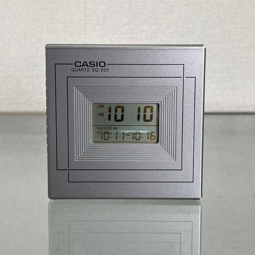 80's CASIO カシオ 置時計 ボイスクロック ポストモダン ヴィンテージ