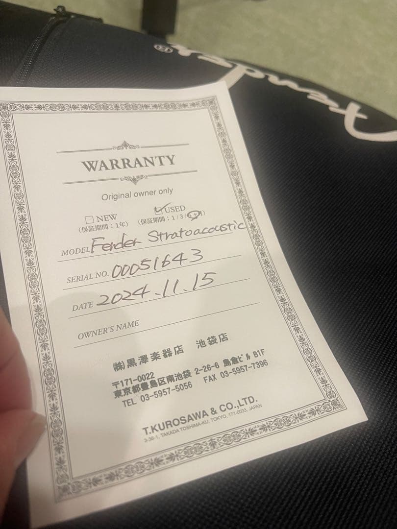 美品　Fender エレアコ　フェンダーエレアコ