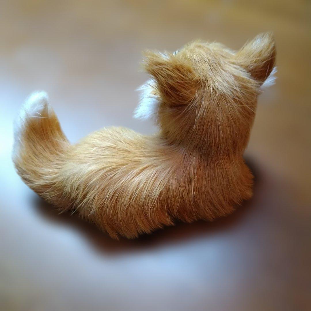 キツネ3体の置物　ビンテージ　ハンドメイド　一点物