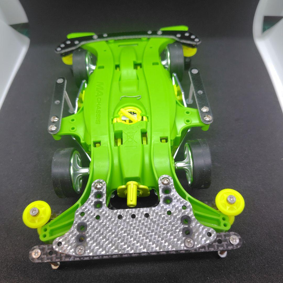 ミニ四駆完成品　デクロス01 DCR01 ライトブルーメッキボディ