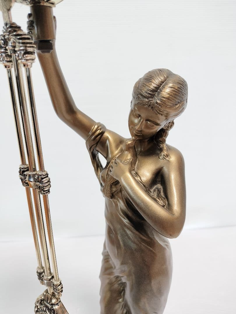 CITIZEN　シチズン　新平和の女神　振り子置き時計　金色イブシ仕上げ　像