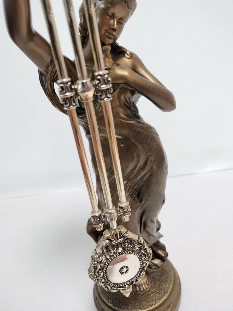 CITIZEN　シチズン　新平和の女神　振り子置き時計　金色イブシ仕上げ　像