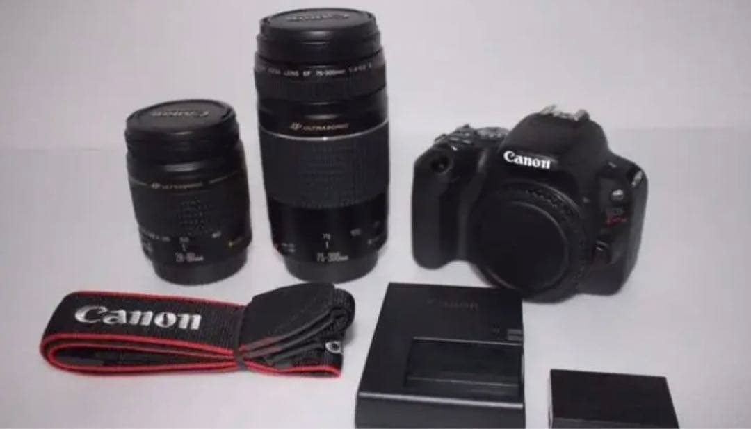 デジタル一眼レフカメラcanon kiss x9標準&望遠ダブルレンズセット