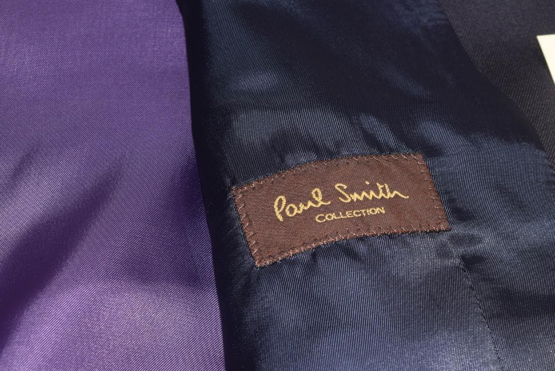 新品☆Paul Smith COLLECTION ベスト☆紺☆Lサイズ☆裏地紫