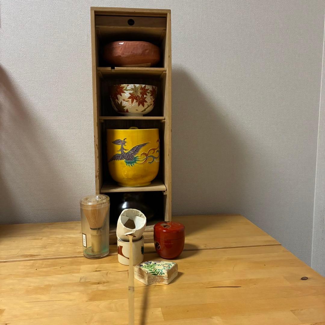 桐短冊箱茶道具一式セット❣️