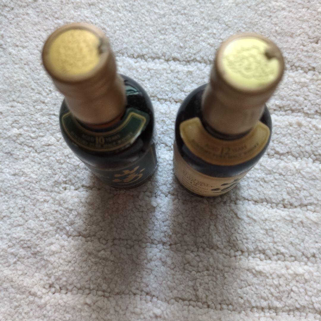 山崎 10年 & 12年 ミニウイスキーセット。