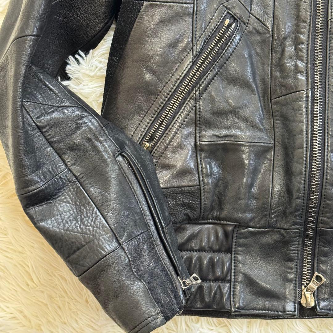 Lounge Lizard ラウンジリザード パッチワーク レザージャケット