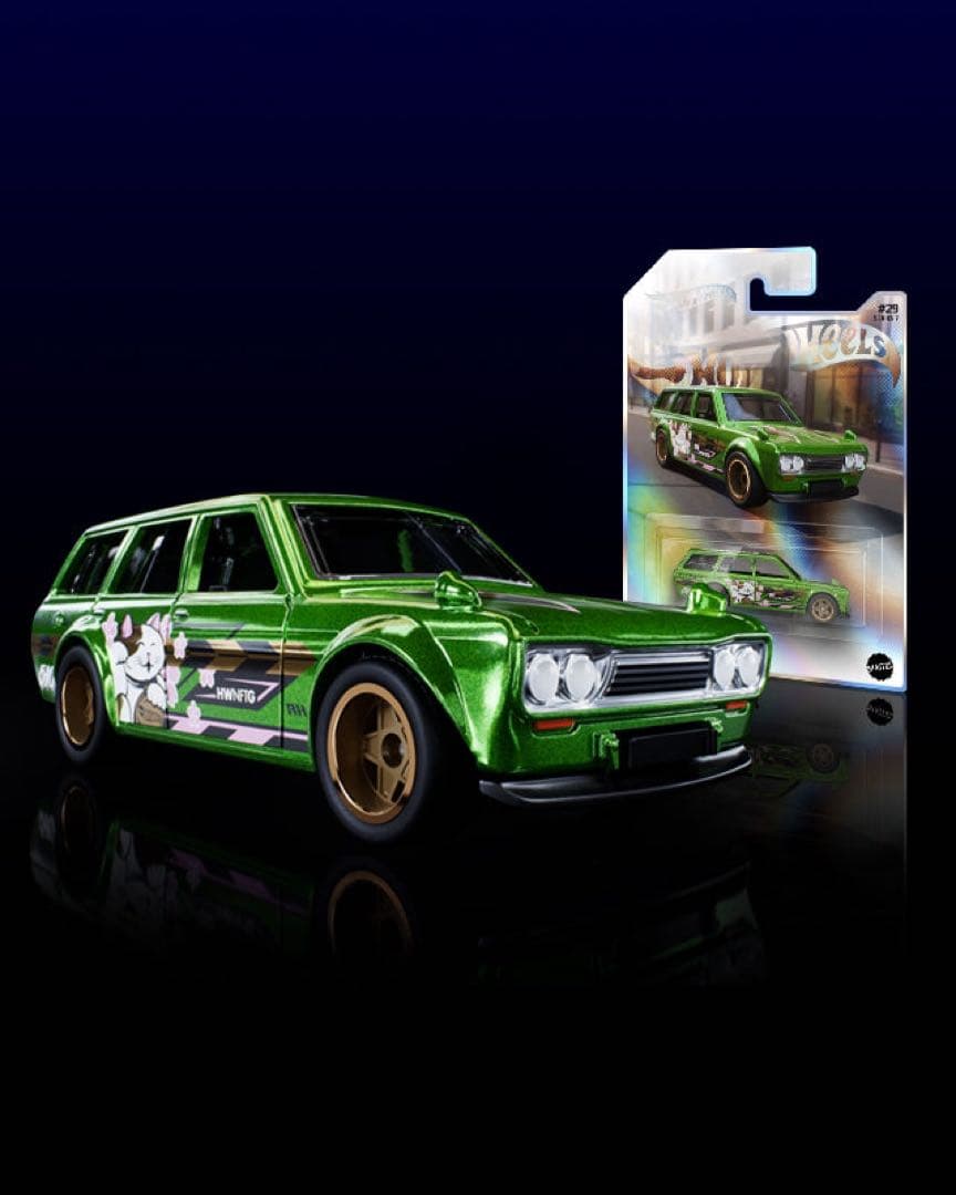 ミニカー Hot Wheels Datsun Bluebird Wagon (510)