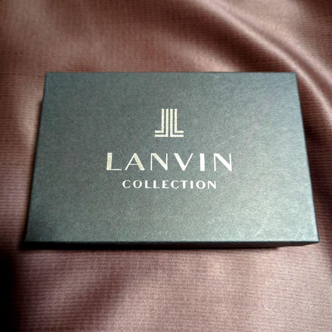 【ランバンコレクション】 レジェパース 二つ折り財布 ブラック レザー 箱付き