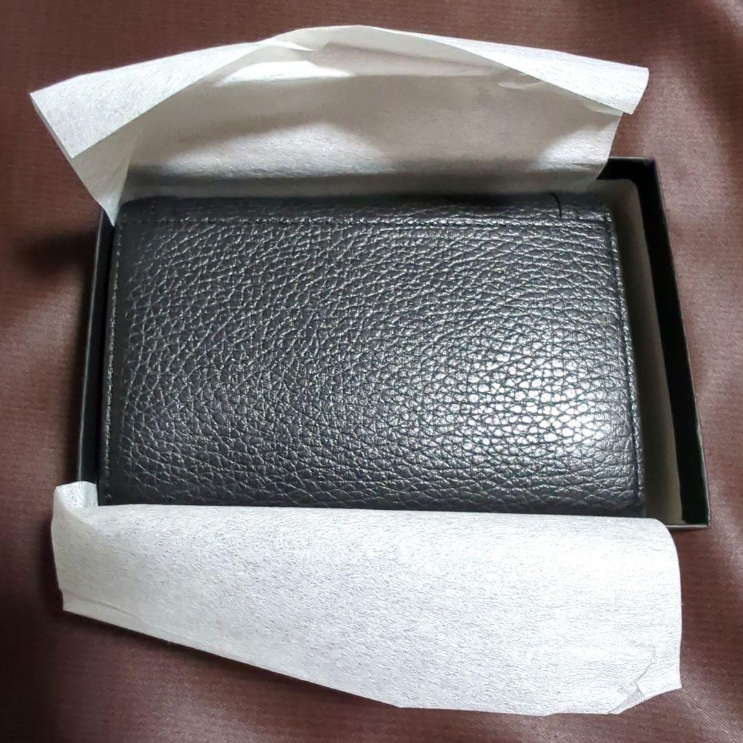 【ランバンコレクション】 レジェパース 二つ折り財布 ブラック レザー 箱付き