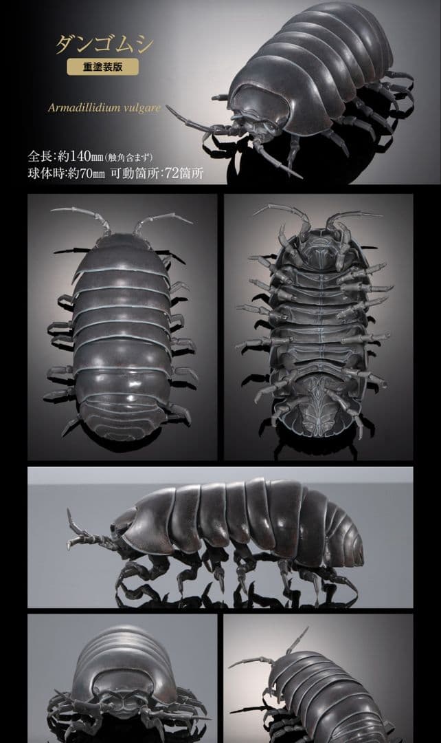 オンライン限定 いきもの大図鑑 ダンゴムシ（重塗装版） 全3種 コンプセット